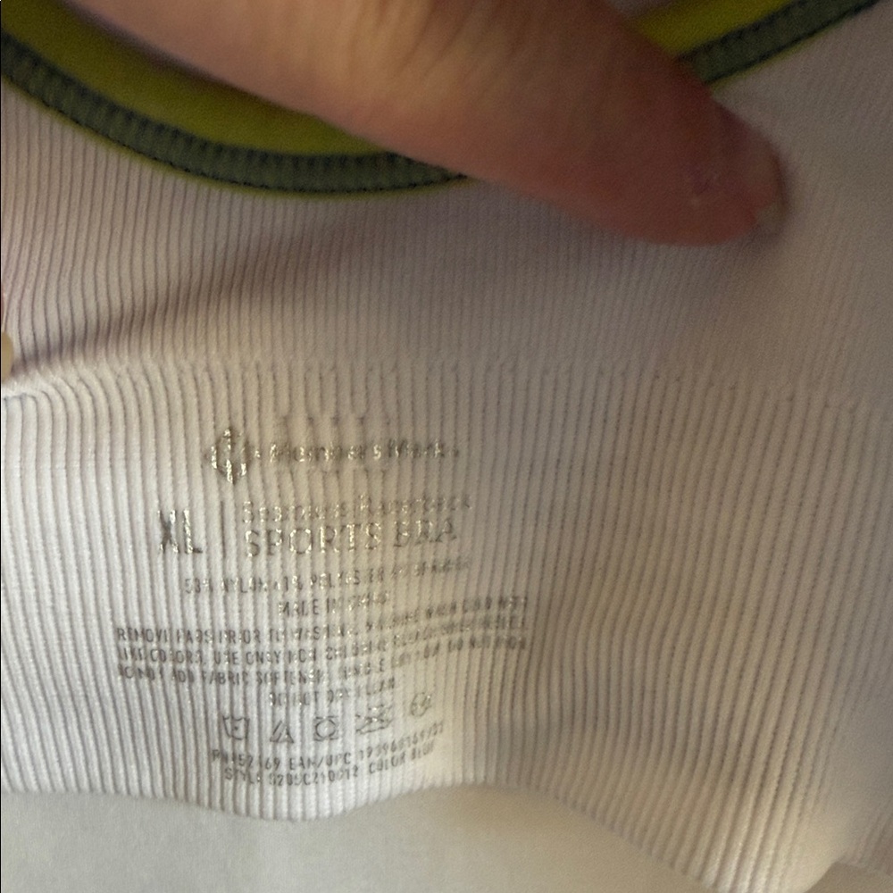 Blue and Green Women's Sports Bra - Picture 4 of 5